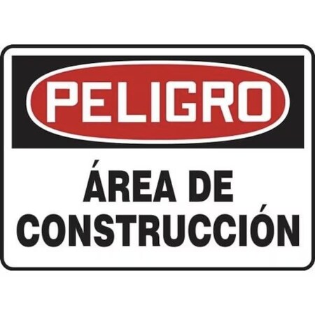 Accuform OSHA DANGER Safety Sign CONSTRUCTIO SHMCRT127VS